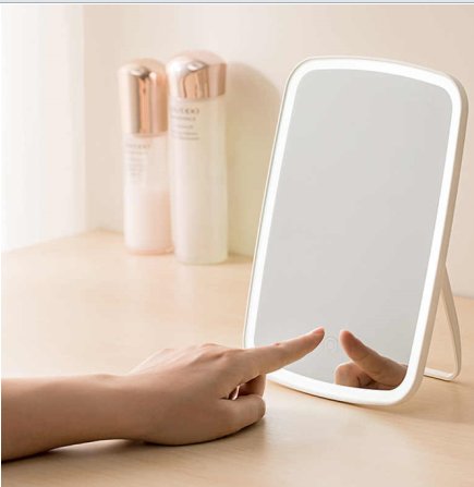 Зеркало косметическое+лупа Jordan & Judy LED (NV662) - трехцветное , белый цена и фото