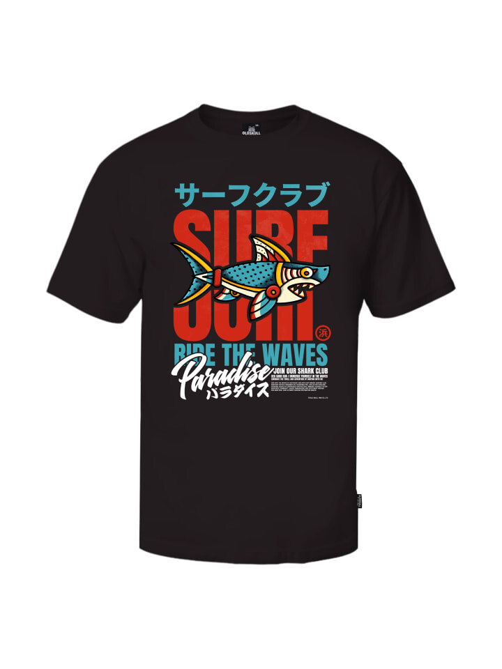 

Футболка OLDSKULL Wrldvibe Sharkfish Retro Graphic, черный
