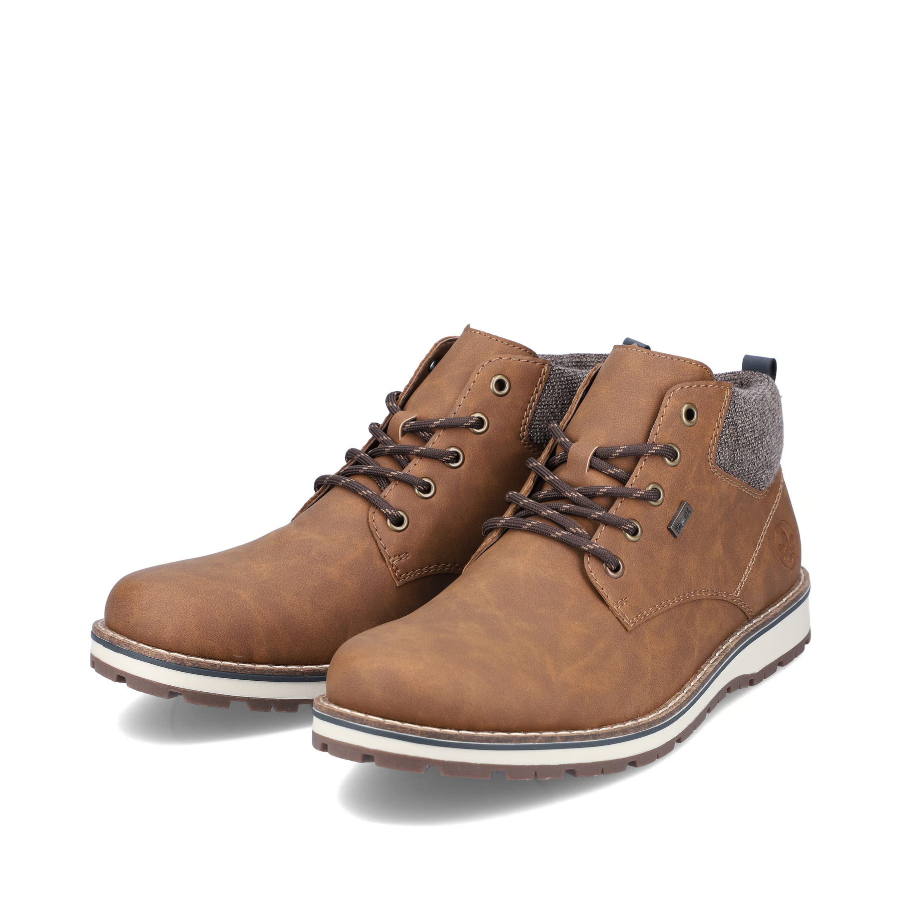 Ботинки на шнуровке rieker, коричневый обувь на шнуровке rieker коричневый