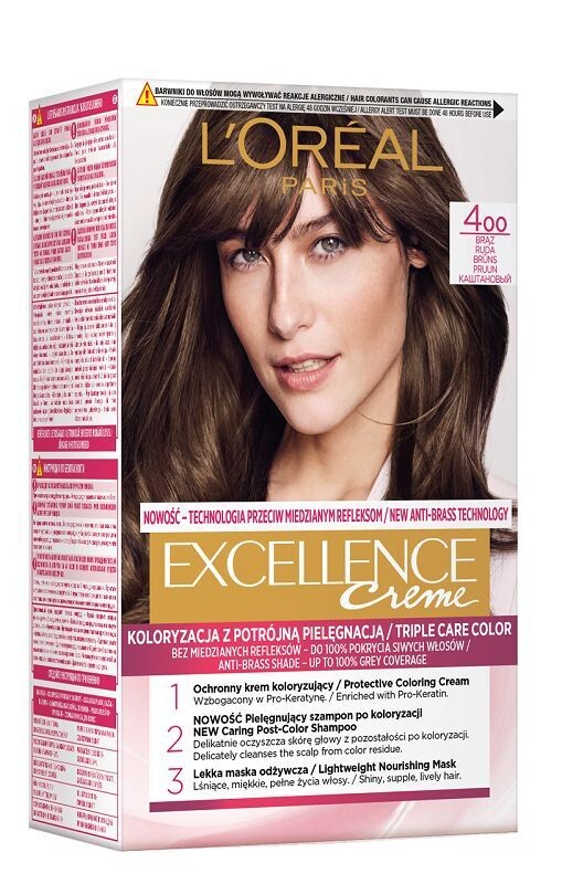 

L’Oréal Excellence 400 краска для волос, 1 шт.