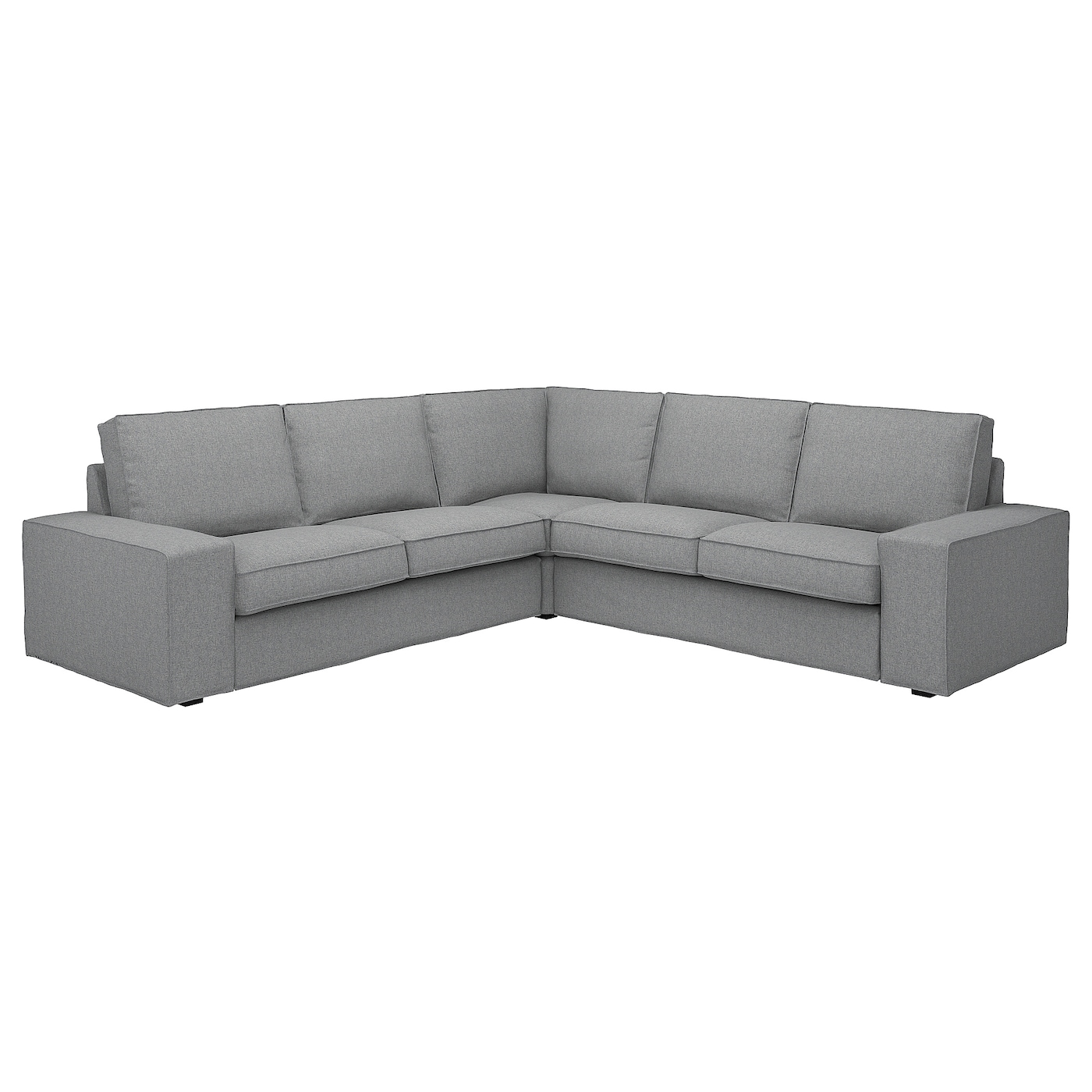 КИВИК 4-местный угловой диван, Тибблби бежевый/серый KIVIK IKEA плюшевые эластичные чехол для диванной подушки однотонный секционный угловой чехол для дивана плотный чехол для дивана дивана сиденья п