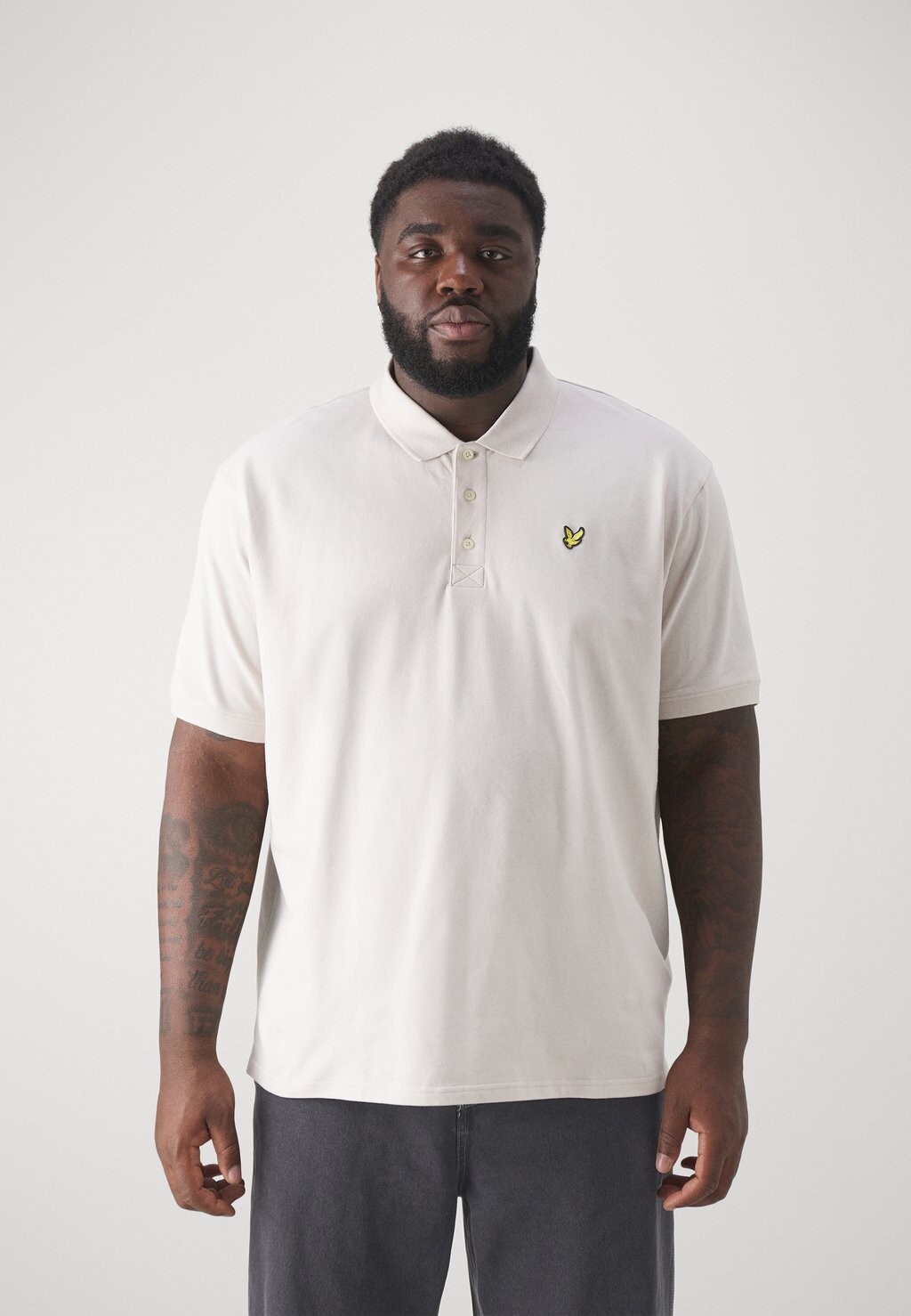 

Поло PLAIN Lyle & Scott, белый