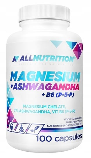 SFD, Allnutrition Магний + Ашваганда + B6 100 капсул