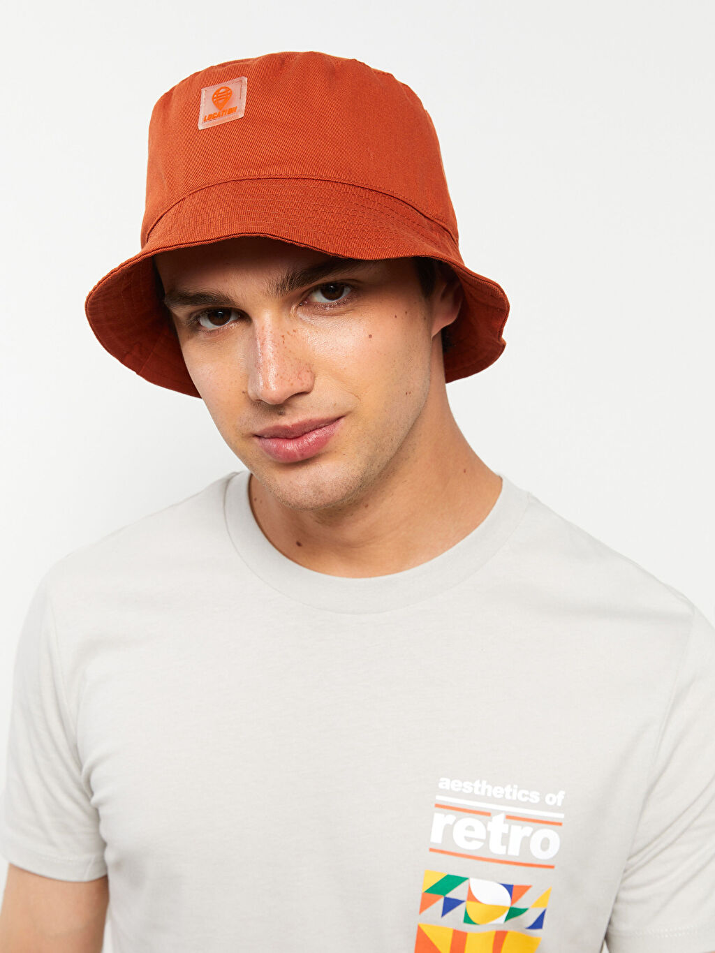 

Мужская шляпа-ведро с принтом этикеток LCW Accessories
