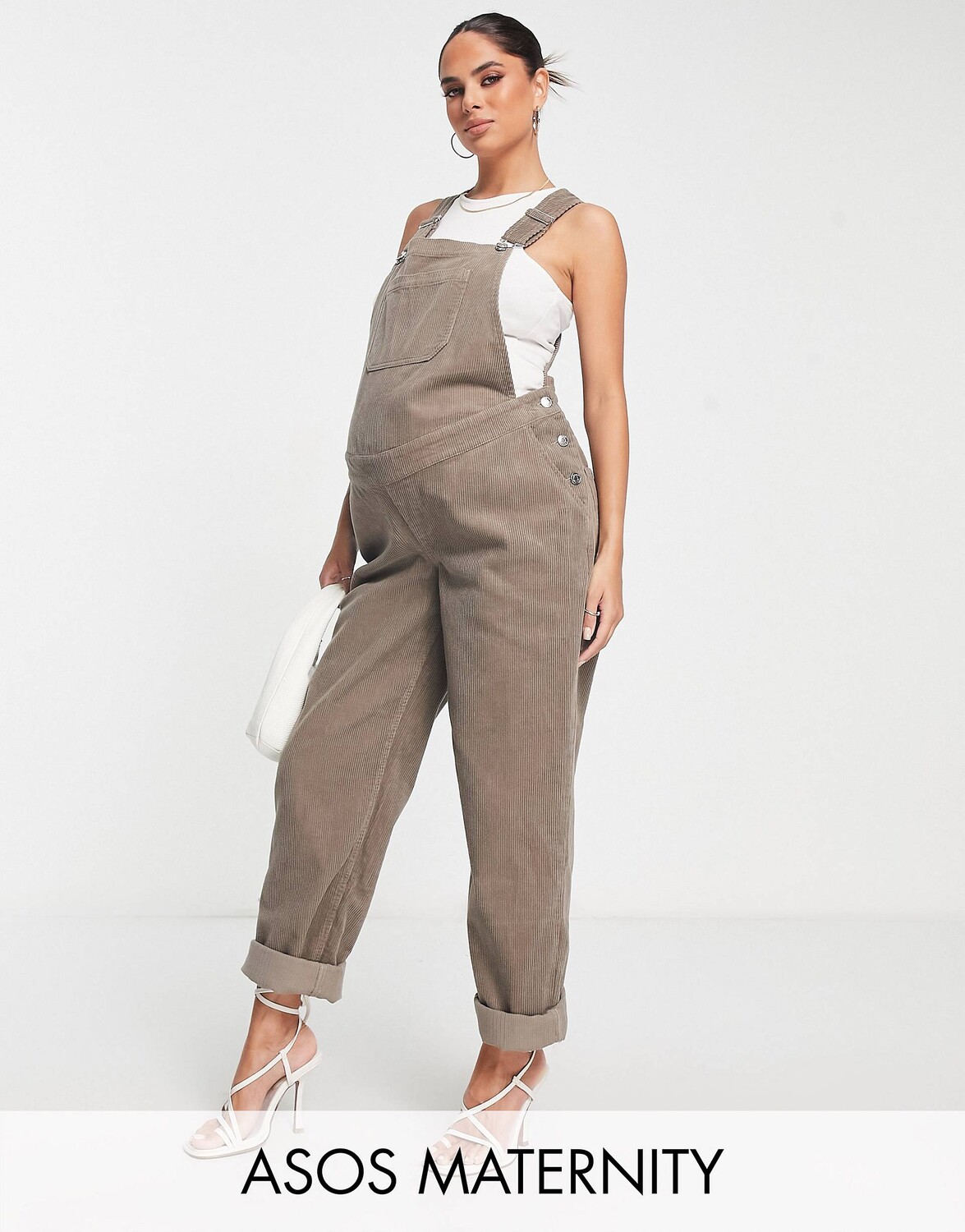 

Светло-коричневый вельветовый комбинезон ASOS DESIGN Maternity original
