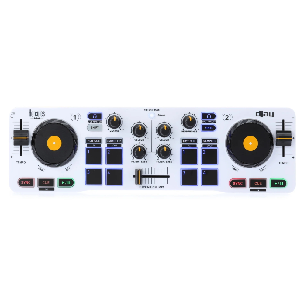 DJ-контроллер Hercules DJ Control Mix, Белый фотографии