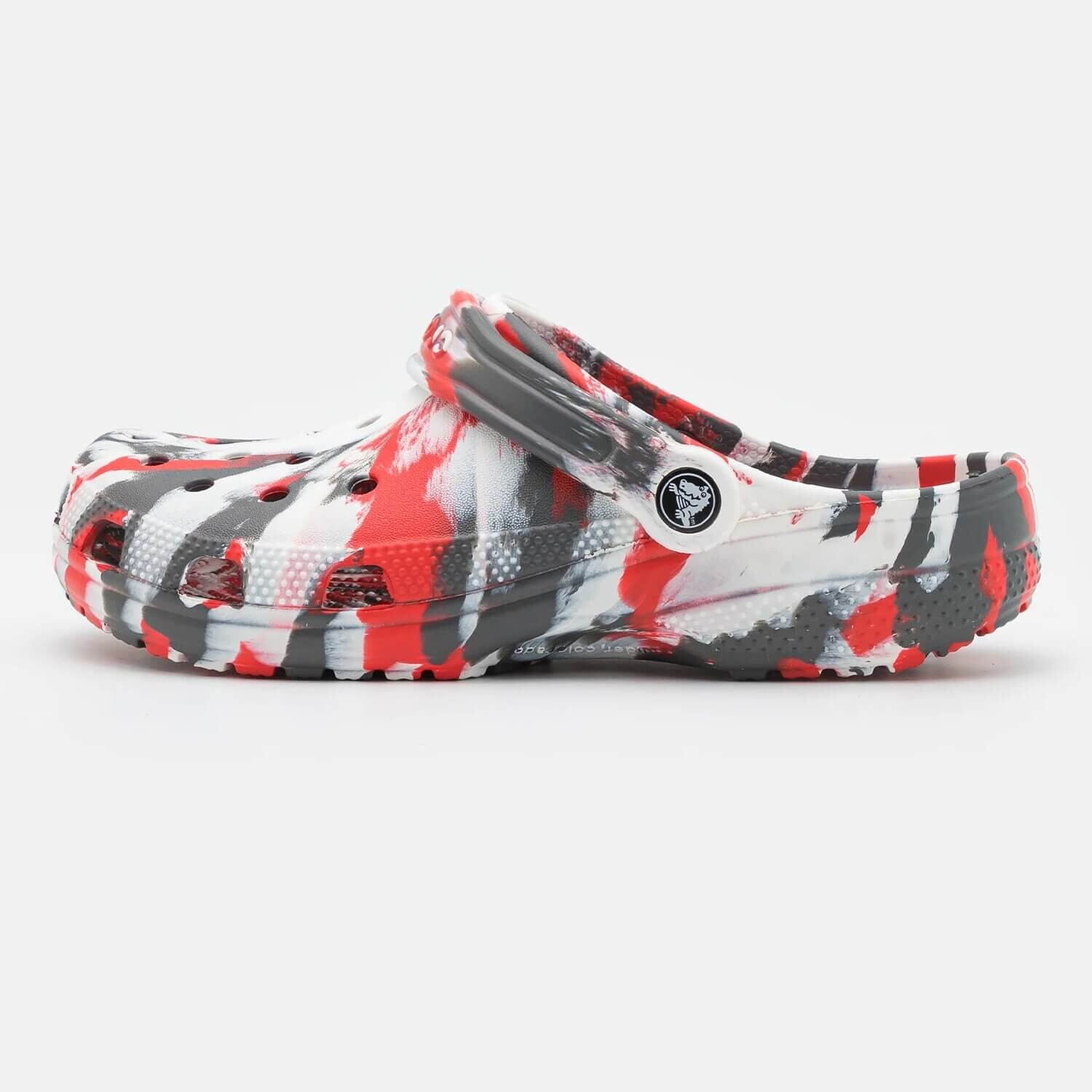 

Сабо Crocs Classic Marbled Unisex Clogs, белый/красный/серый