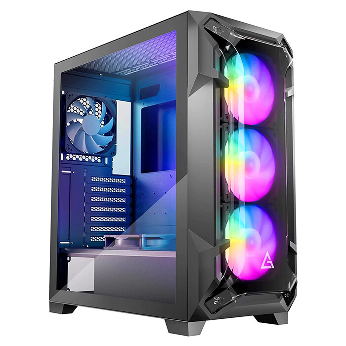 Компьютерный корпус Antec DF600 FLUX, Mid-Tower, ATX, Black корпус xilence xilent breeze performance a x712 rgb atx black xg131