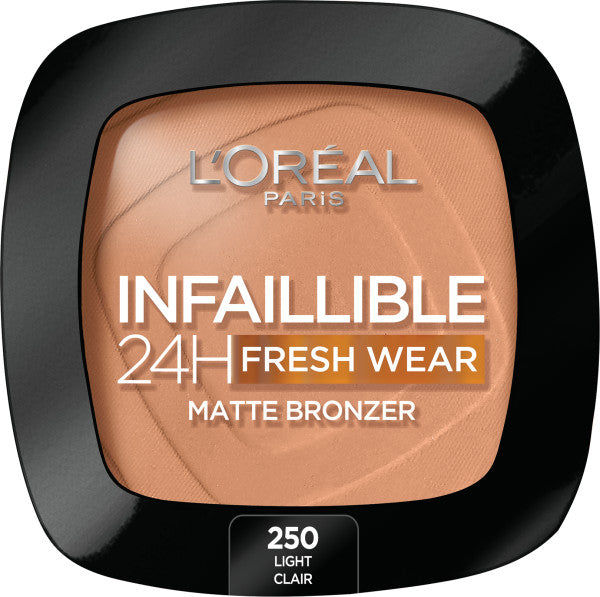 цена L'Oreal Paris Матирующий бронзер для лица Infaillible 24H Fresh Wear Soft Matte Bronzer 250 Light 9г