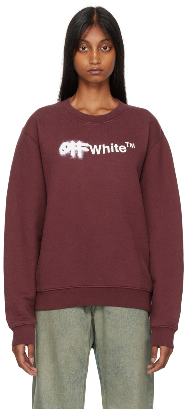 

Бордовый свитшот Helv Off-White, Красный