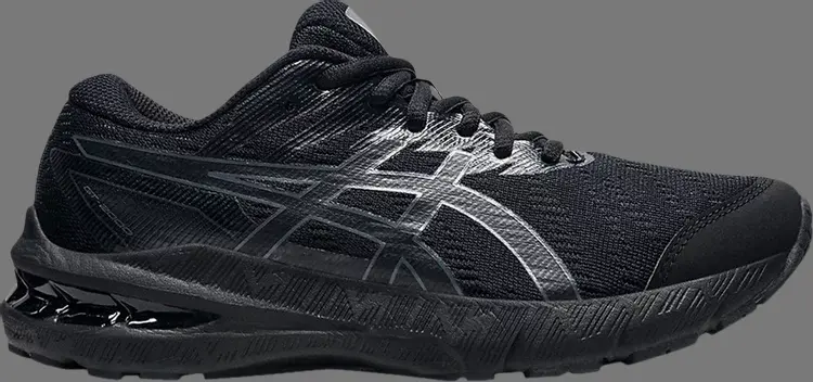 

Кроссовки gt 2000 10 gs 'triple black' Asics, черный