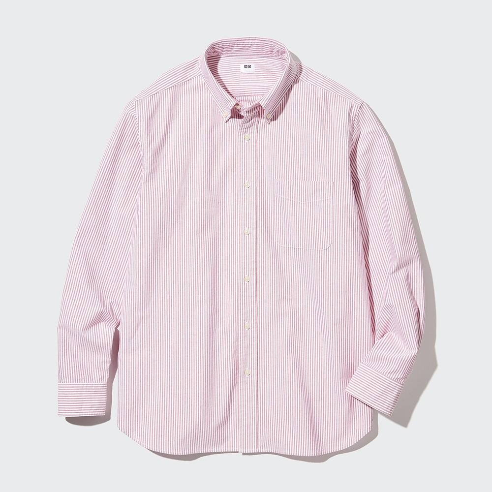 

Полосатая рубашка Uniqlo, красный