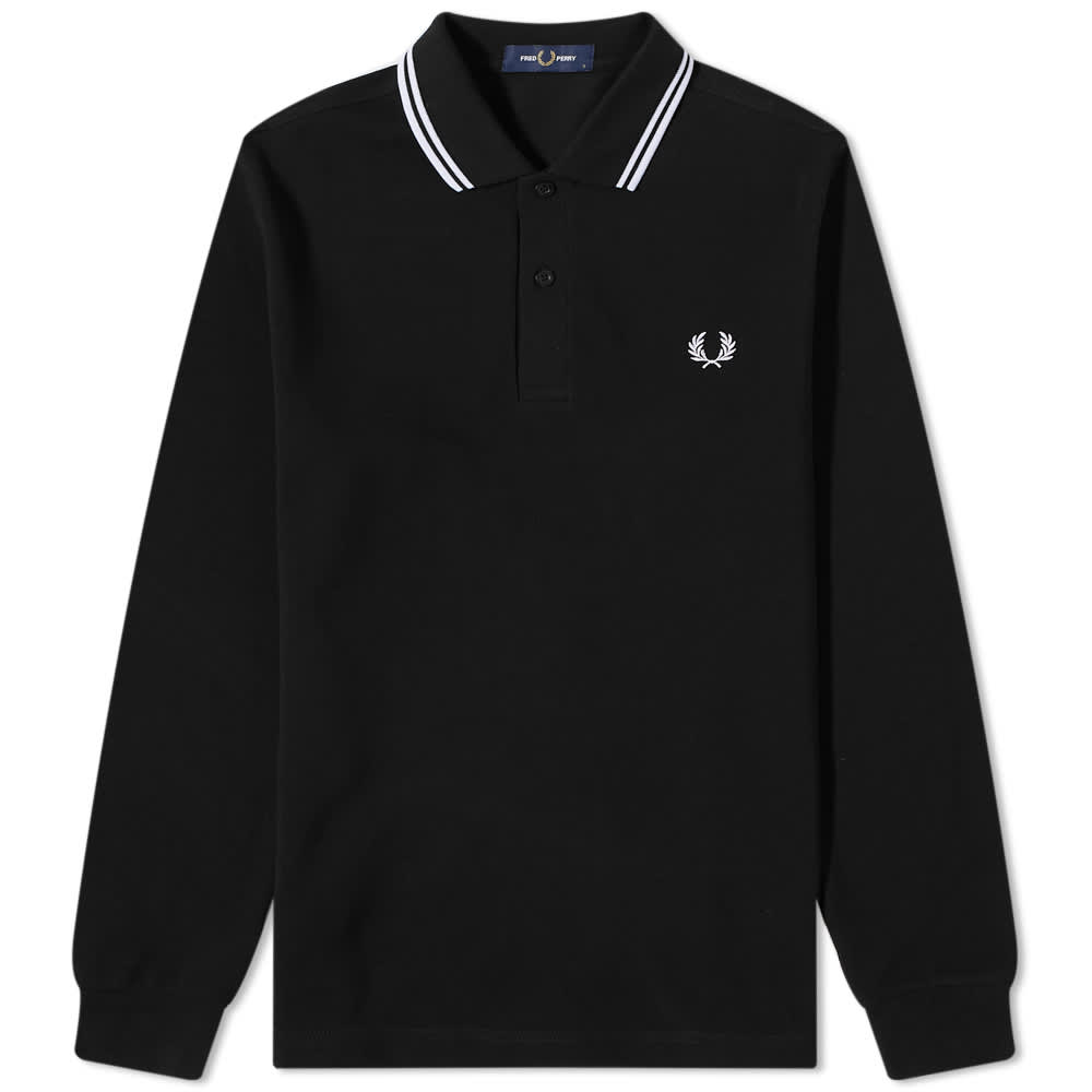 Футболка Fred Perry Long Sleeve Twin Tipped Polo