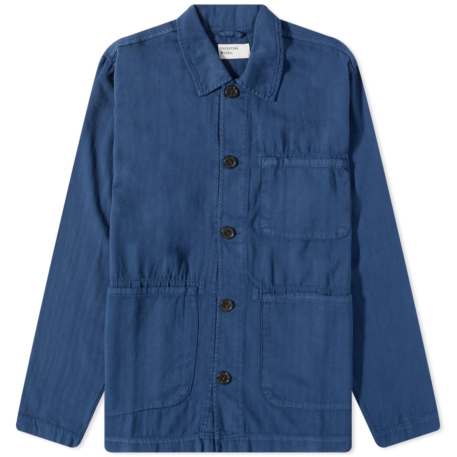 

Куртка-рубашка Universal Works Herringbone Cotton Field, темно-синий