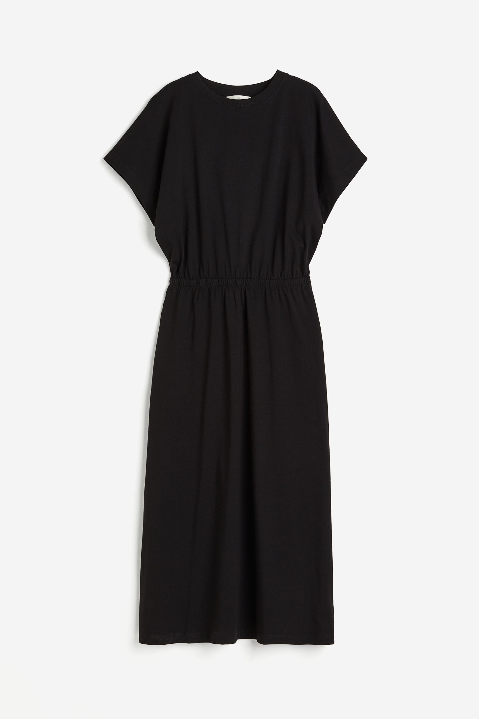 Платье H&M Smocked-waist Jersey, черный