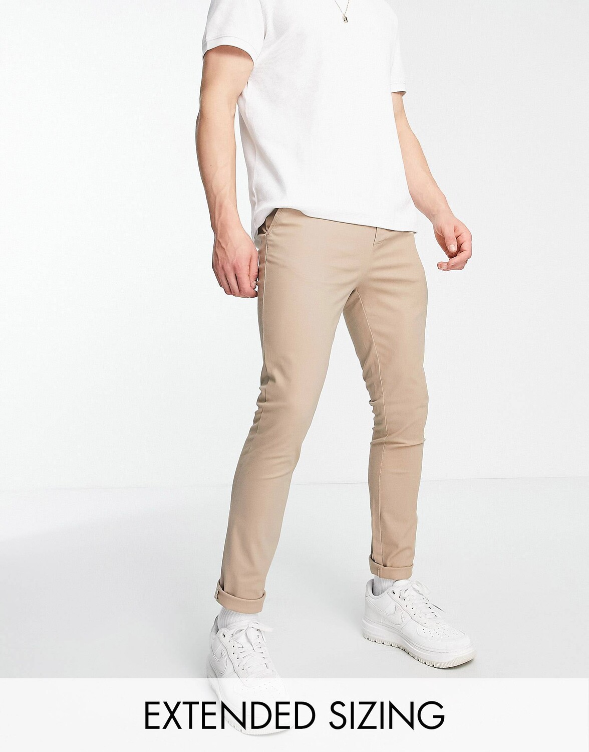 

Черные брюки чинос скинни ASOS DESIGN, Черный