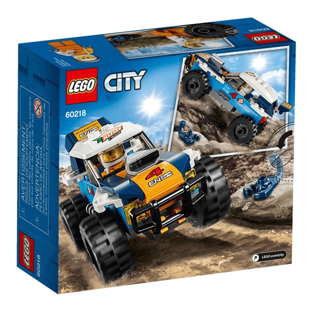 Конструктор LEGO City 60218 Гоночные автомобили в пустыне – заказать из-за  границы с доставкой в «CDEK.Shopping»