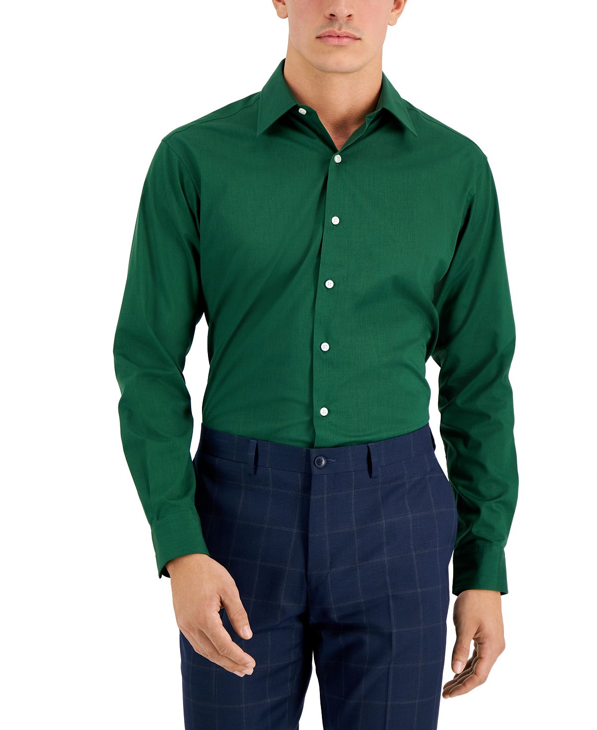Мужская однотонная классическая рубашка стандартного кроя, созданная для macy's Club Room, мульти