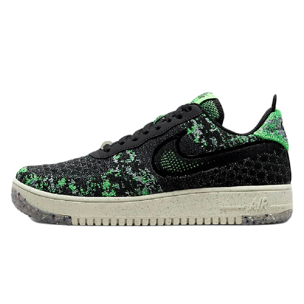Кроссовки Nike Air Force 1 Crater Flyknit Next Nature, зеленый/черный
