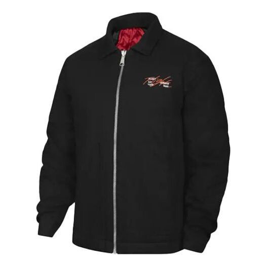 

Куртка Air Jordan Alphabet Printing Zipper Black, Черный