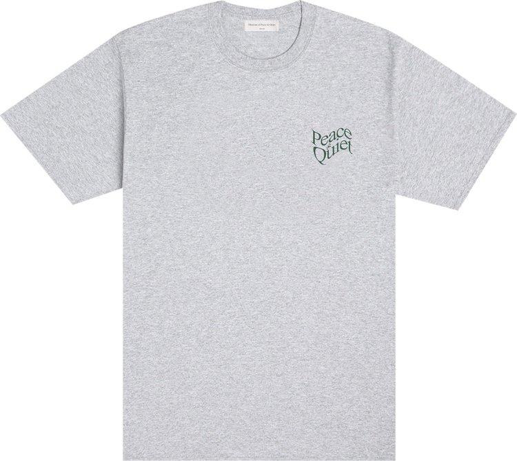 Футболка Museum of Peace & Quiet Warped Wordmark T-Shirt 'Heather Grey', серый