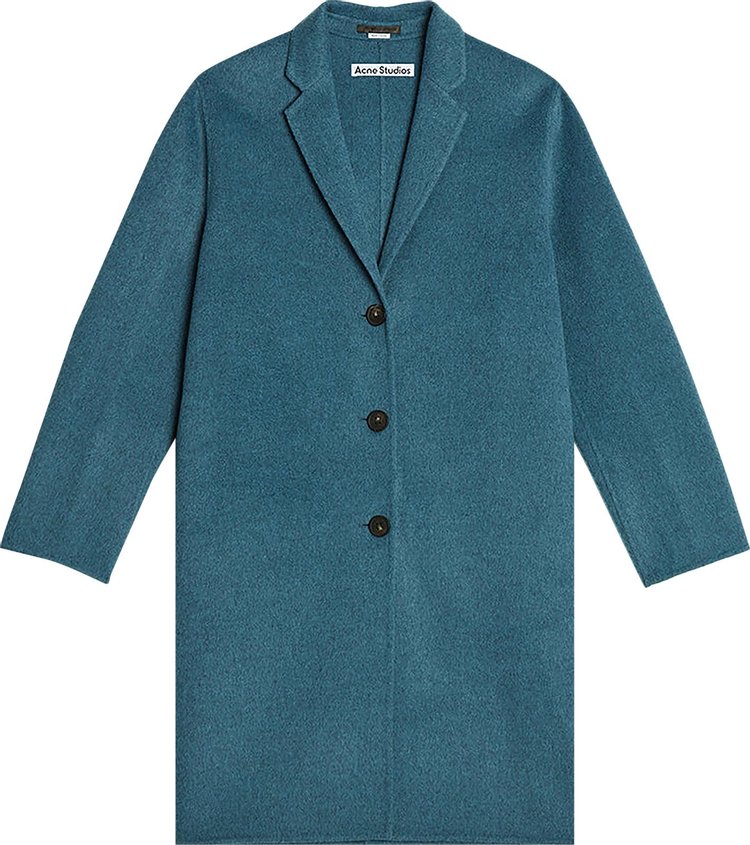 Пальто Acne Studios Single Breasted Coat 'Aqua Blue', кремовый