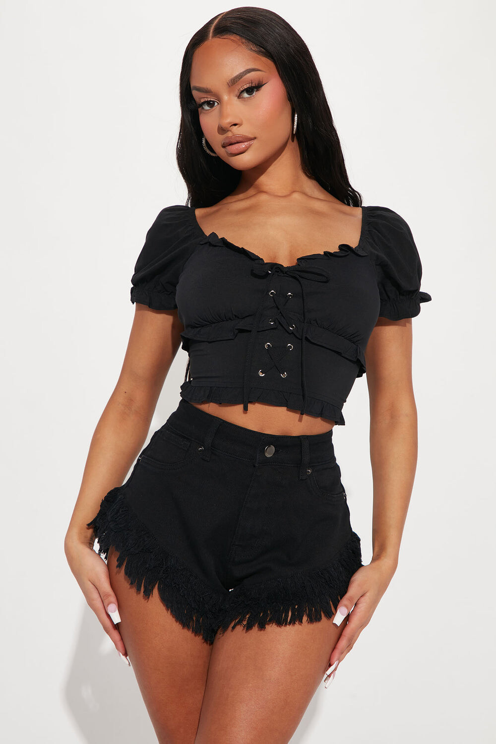 

Топ Fashion Nova BT03372, черный