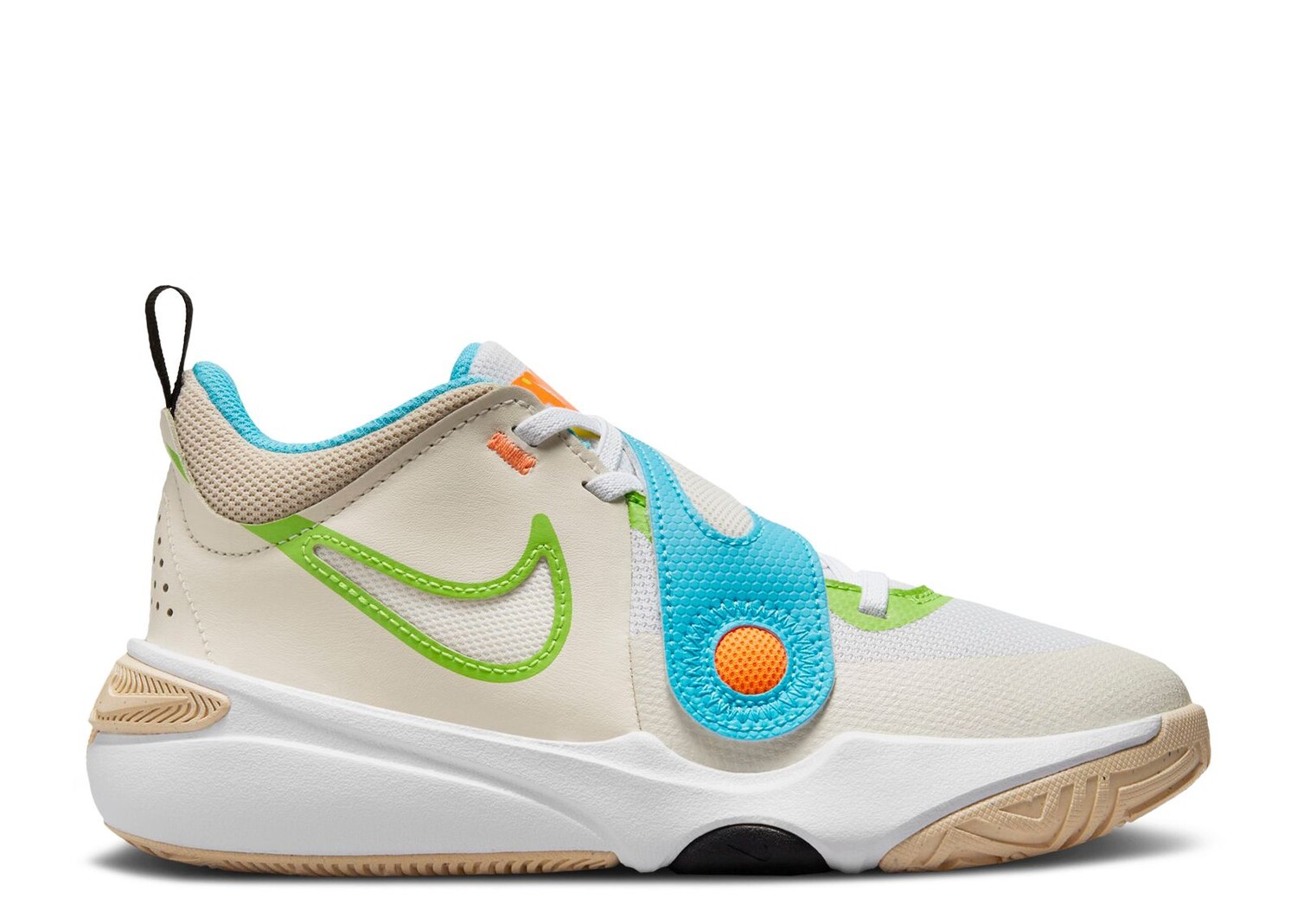 

Кроссовки Nike Team Hustle D11 Gs 'Pale Ivory Action Green', кремовый