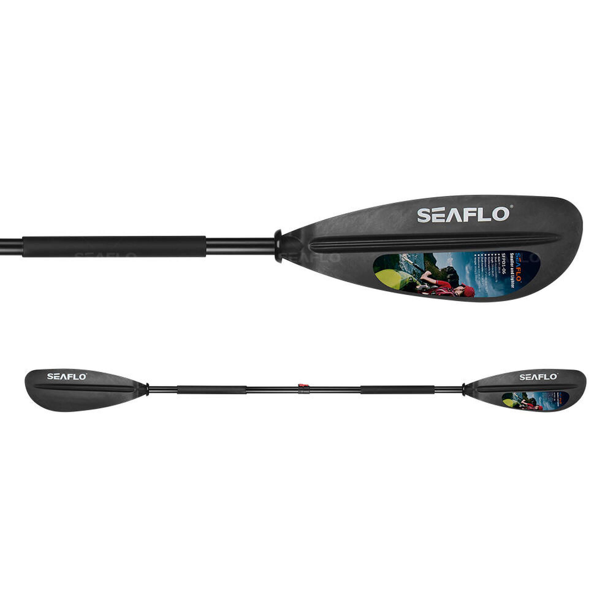 Двойное весло Seaflo SF206S, черный