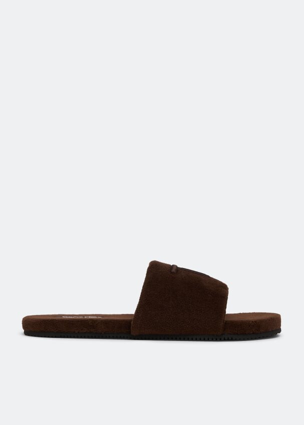 

Шлепанцы TOM FORD Harrison slides, коричневый
