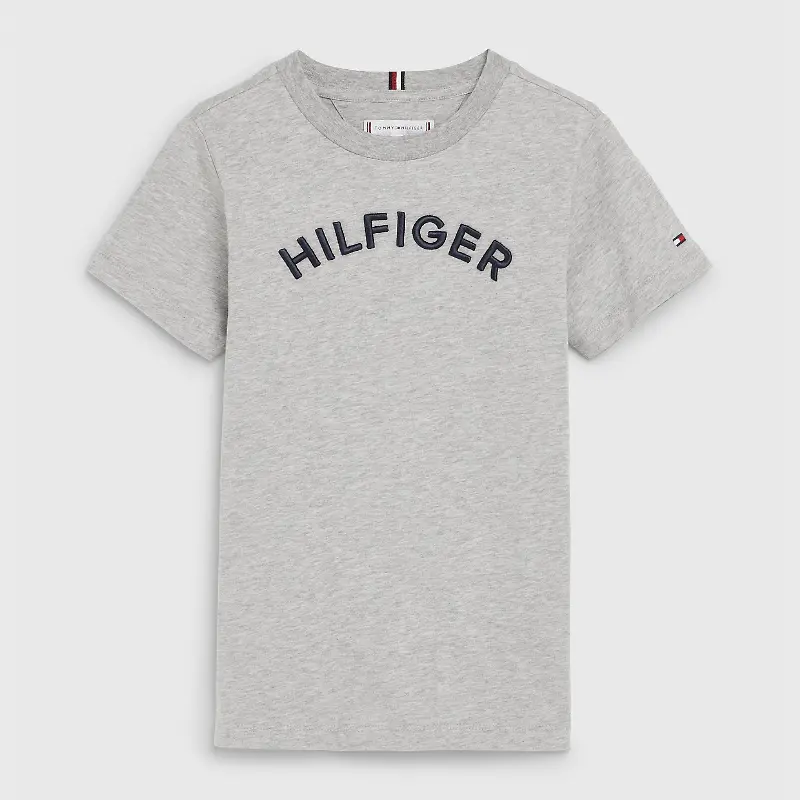 

Футболка Tommy Hilfiger Kids' Arch Logo, светло-серый