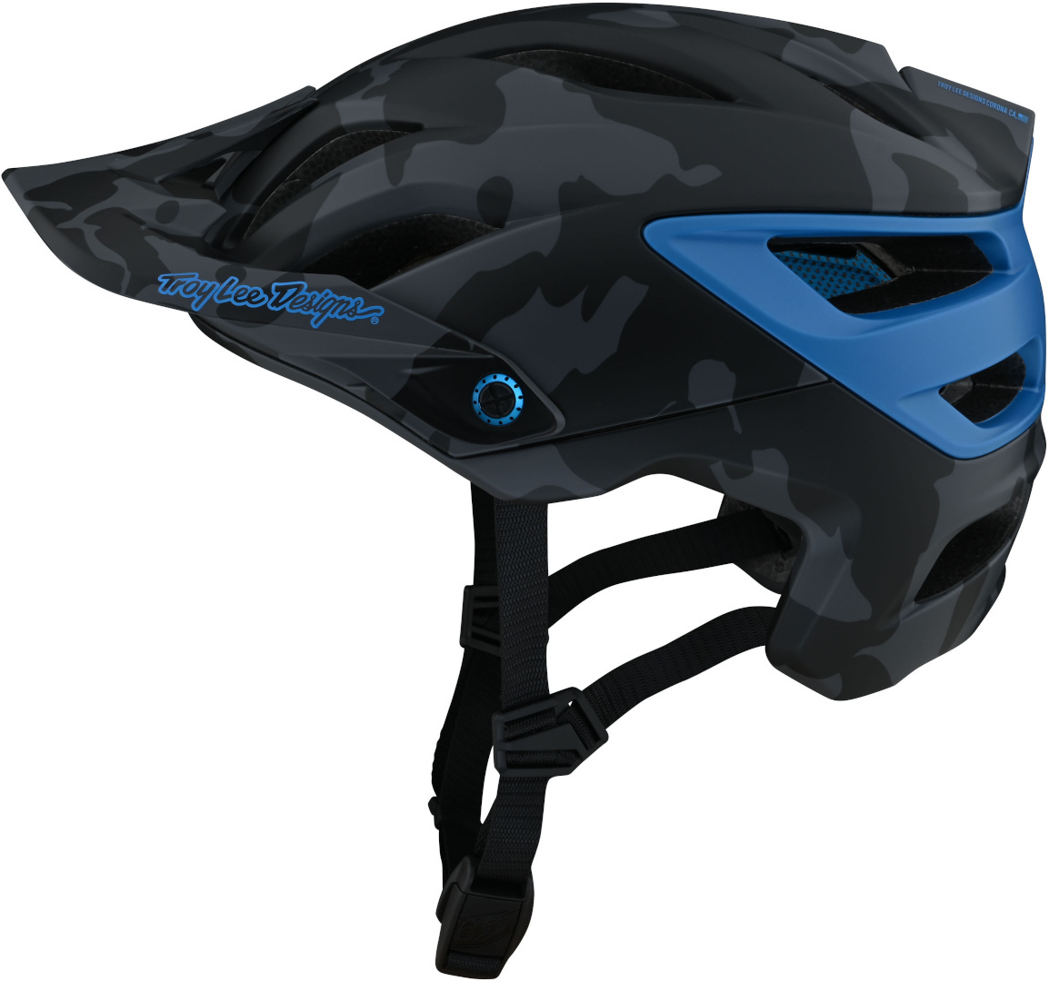 Шлем Troy Lee Designs A3 MIPS Uno велосипедный, камуфляжный/синий камуфляжный шлем one