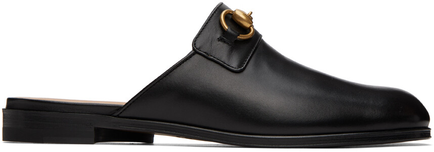 

Черные лоферы Horsebit Gucci