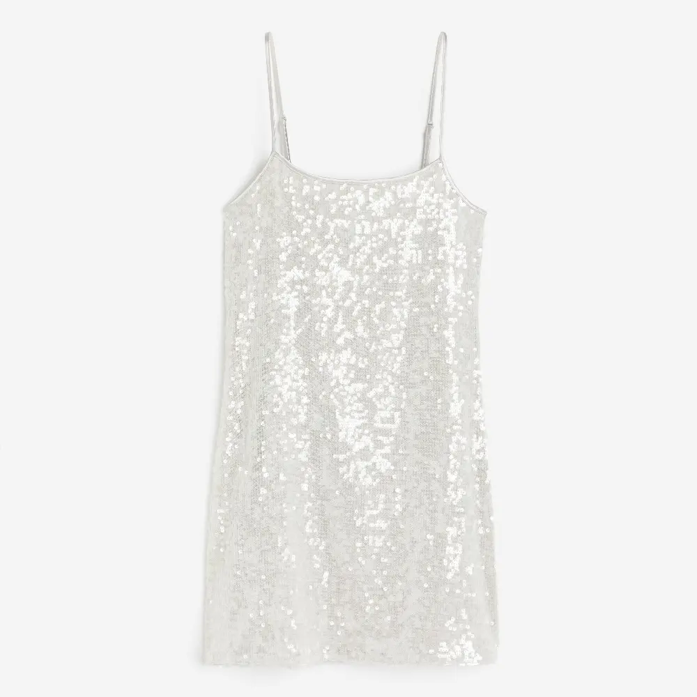 

Платье H&M Sequined Mini, светло-серый