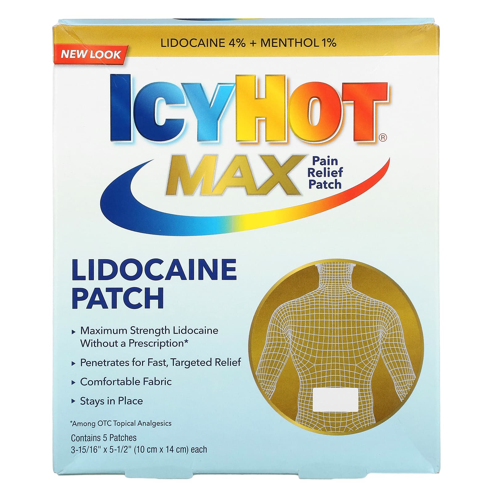 Обезболивающие Icy Hot с лидокаином, 5 штук icy hot оригинальные болеутоляющие большие 5 штук