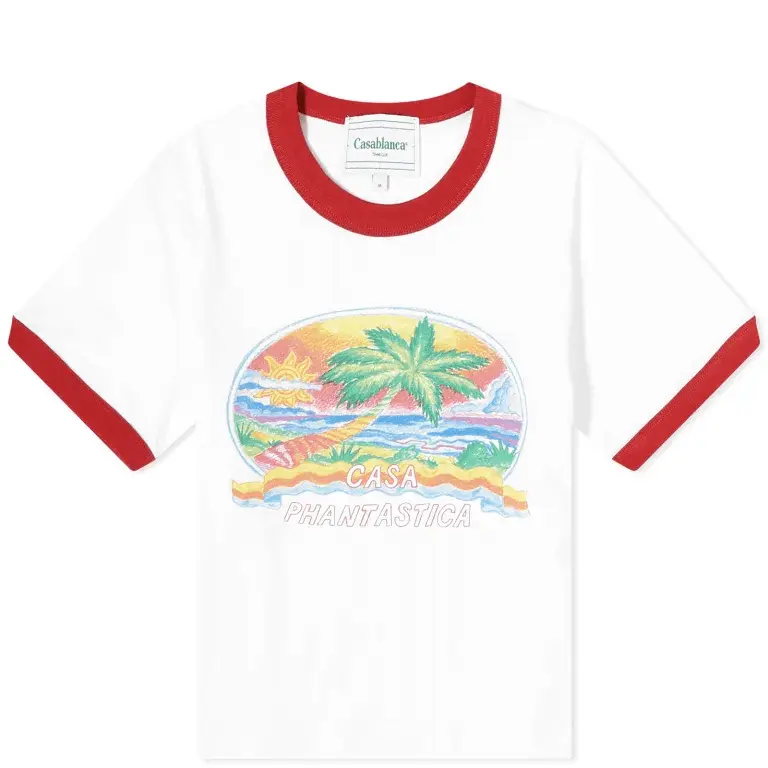 

Футболка Casablanca Casa Phantastica Printed Baby, белый/красный