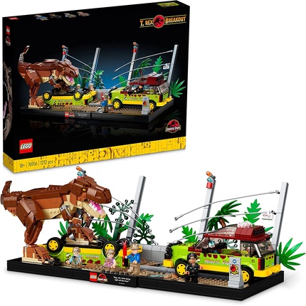 цена Конструктор Lego Jurassic Park T. rex Breakout 76956, 1212 деталей
