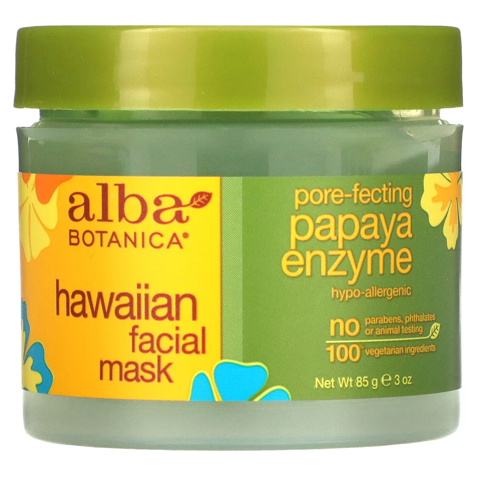 Alba Botanica, гавайская маска для лица, с ферментом папайи для сужения пор, 85 г (3 унции) alba botanica гавайская маска для лица с ферментом папайи для сужения пор 85 г 3 унции