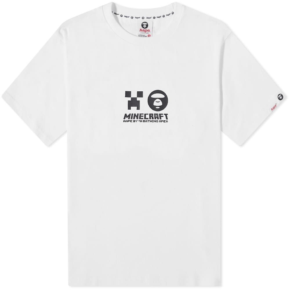 

Футболка AAPE x Minecraft Apes And Planet Earth Tee, Коричневый