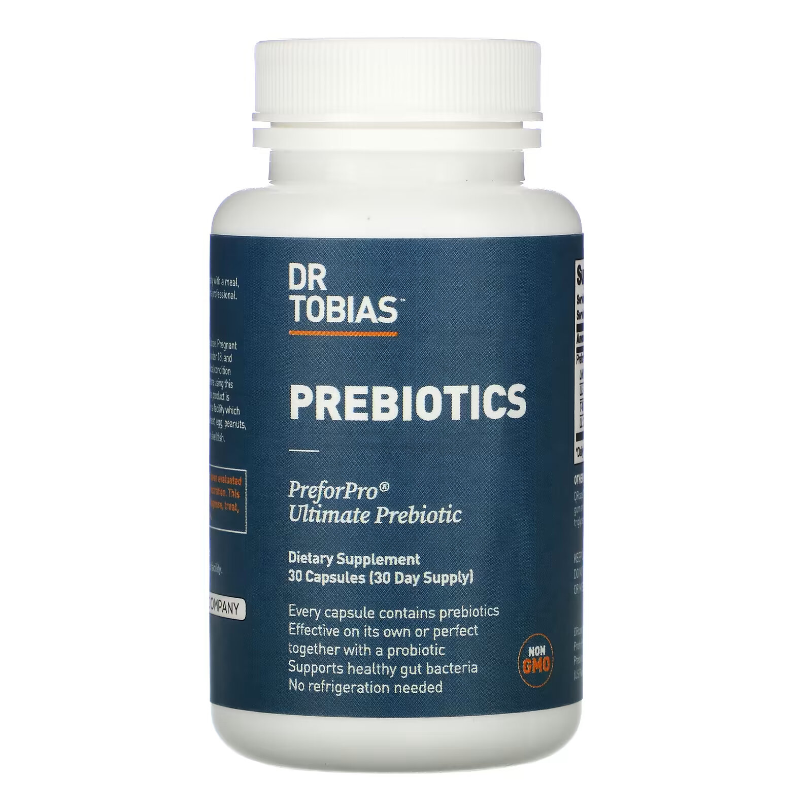 Dr. Tobias, Пребиотики, 30 капсул доктор тобиас пребиотики для поддержки пищеварения 30 капсул dr tobias