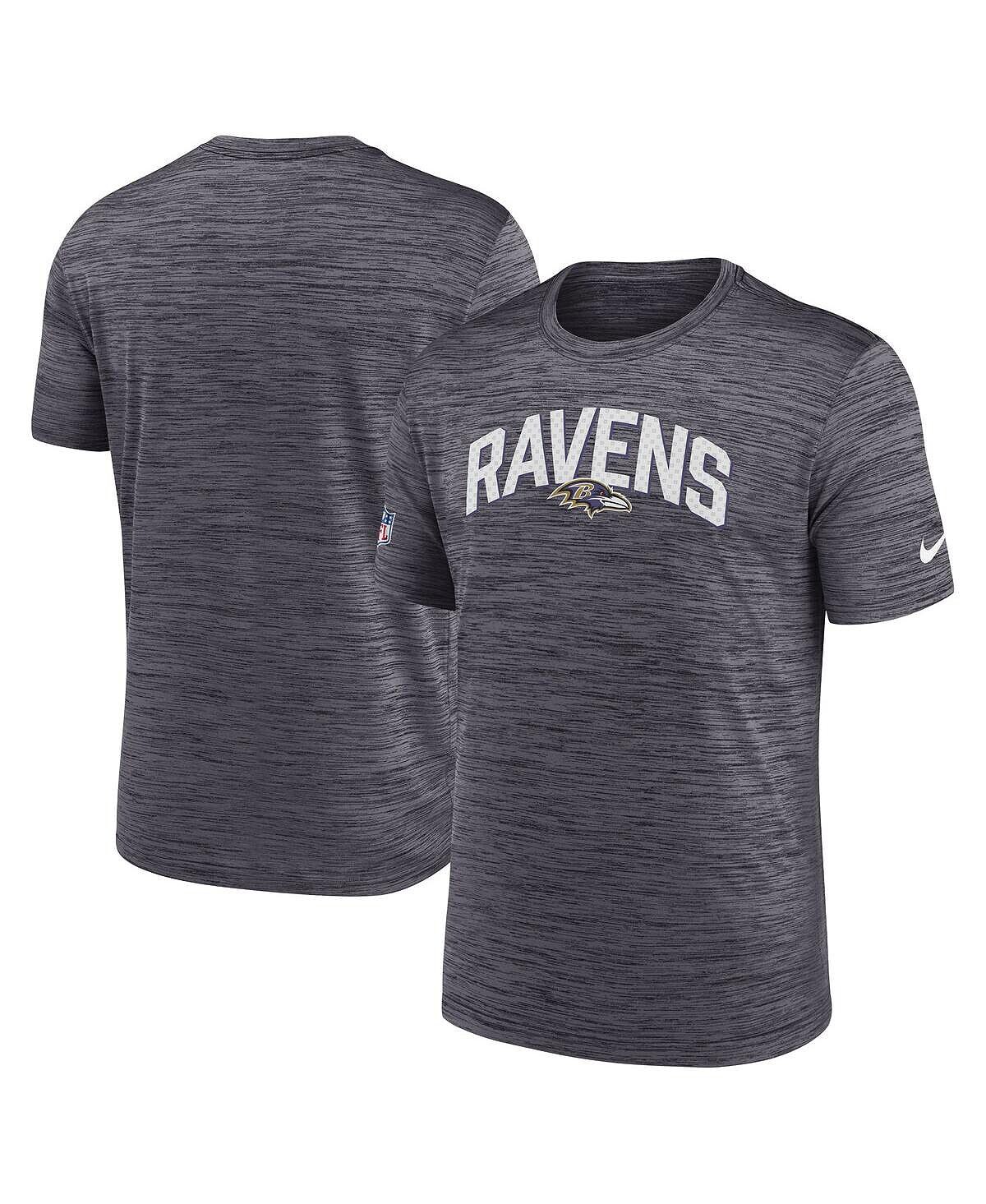 

Мужская черная футболка baltimore ravens velocity athletic stack performance Nike, черный