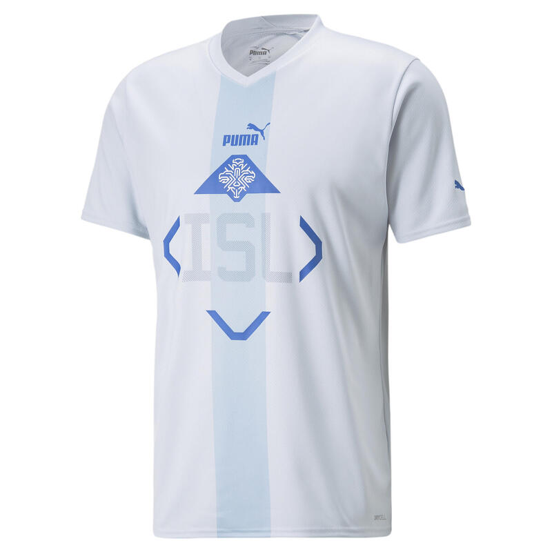 Футболка Camiseta Islandia Visitante 22/23 Hombre PUMA, синий кубок fifa 2022