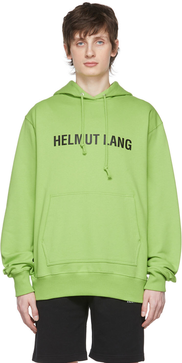 

Зеленый худи из хлопка Helmut Lang