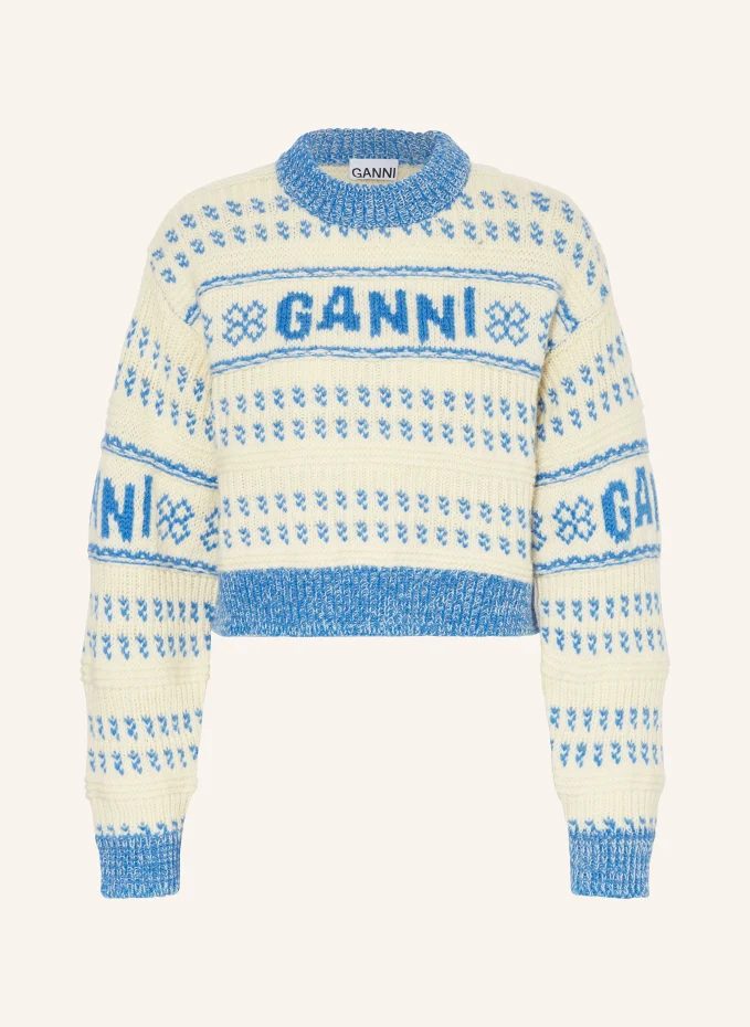 

Пуловер Ganni, синий