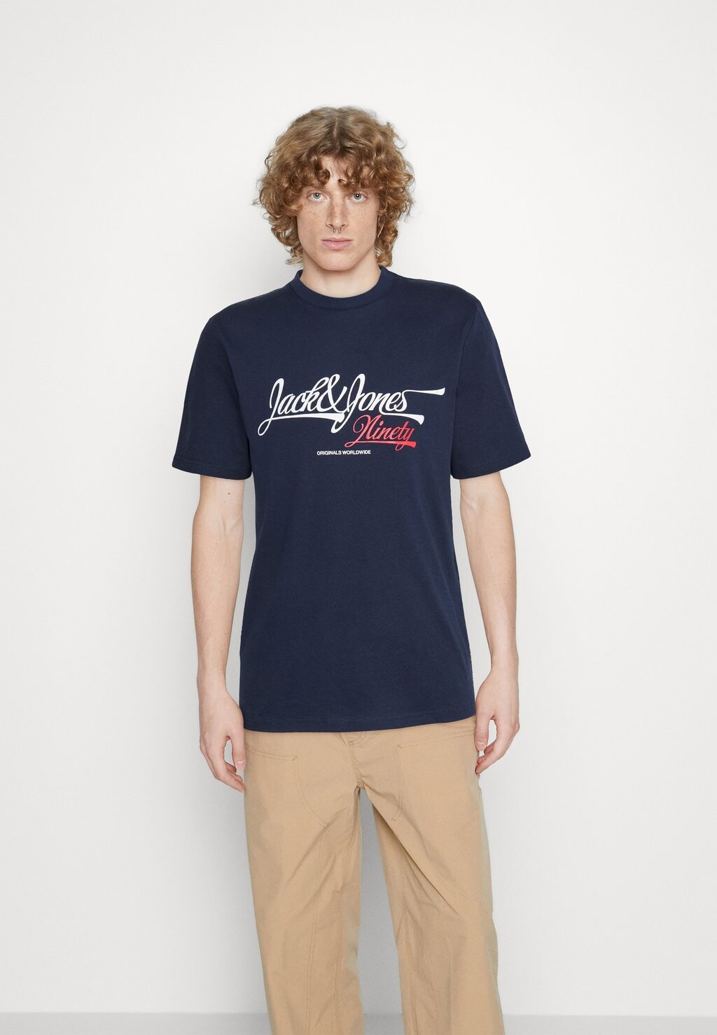 

Футболка с принтом Jack & Jones, темно-синий