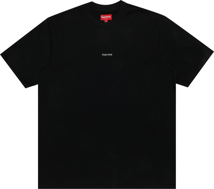 Футболка Supreme Typewriter Short-Sleeve Top 'Black', черный футболка supreme bones short sleeve top black черный