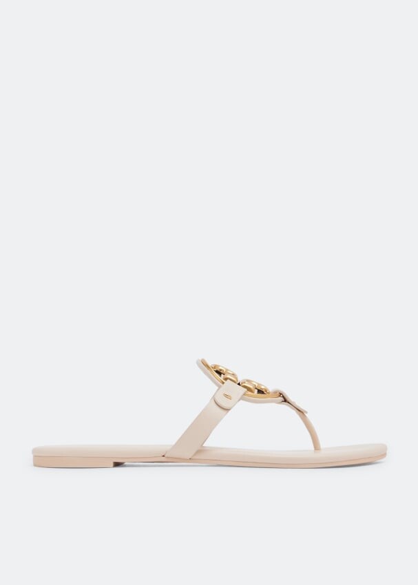 

Сандалии TORY BURCH Metal Miller sandals, белый
