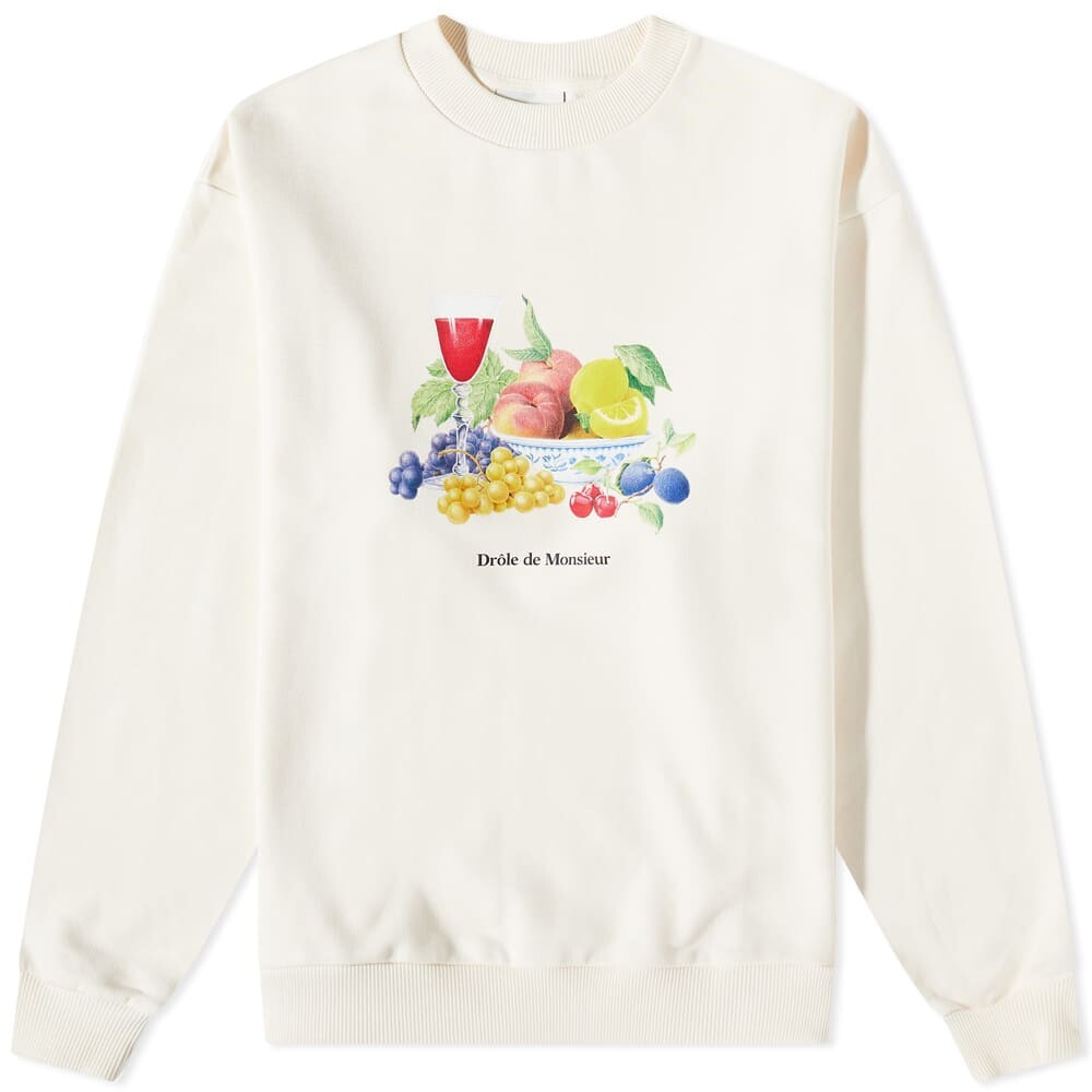 

Толстовка Drôle de Monsieur Fruit Crew Sweat, Белый