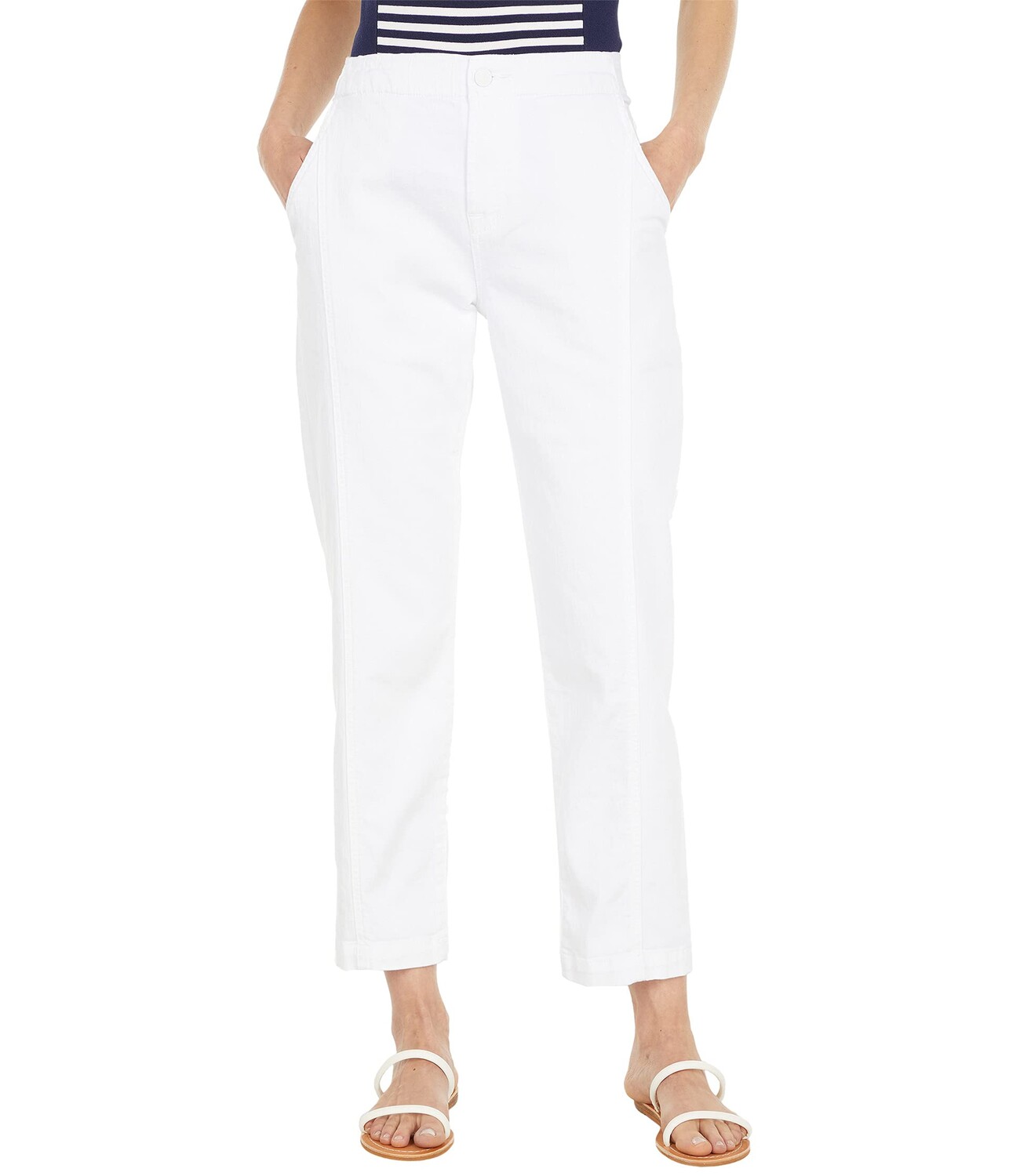 

Джогггеры 7 For All Mankind, Slim Joggers in Clean White, Белый