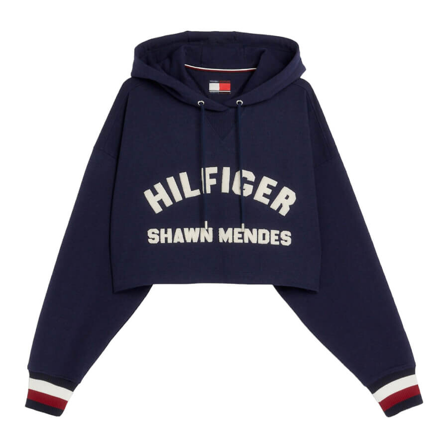 

Худи Tommy Hilfiger X Shawn Mendes Cropped, темно-синий